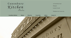 Desktop Screenshot of canonburykitchen.com
